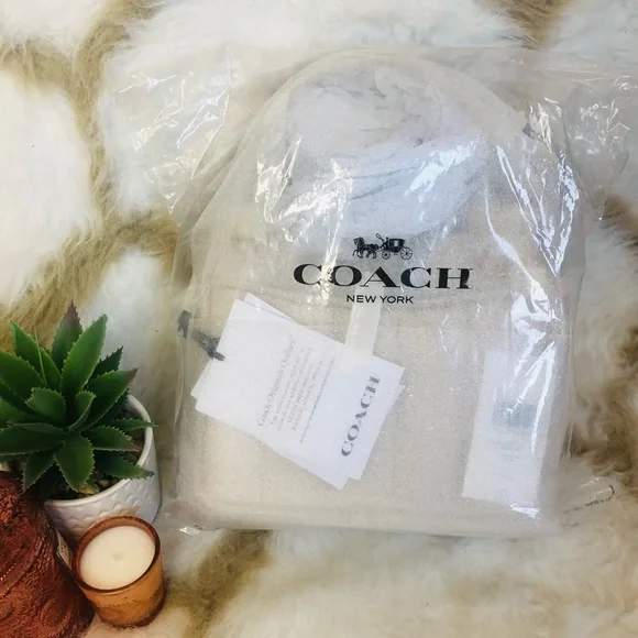 Authentic Brand New Coach Willis Top Handle 18 C3844 Quilting in Chalk Color - Picture 2 of 11